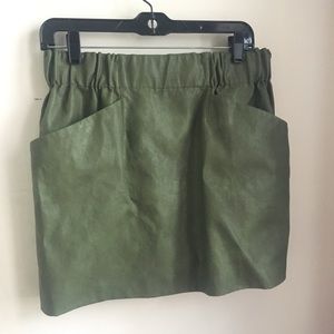 ZARA pleather miniskirt